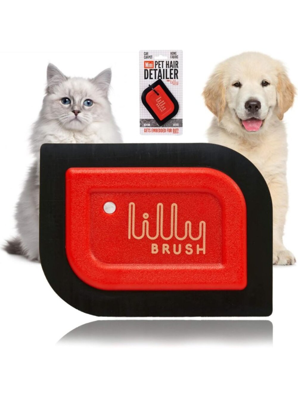 Mini Pet Hair Detailer | Reusable Fur Remover for Car, Carpet, Couch & Furniture